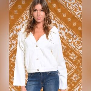 WHITE DENIM JACKET